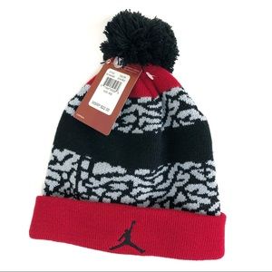Beanie hat red for youth boy